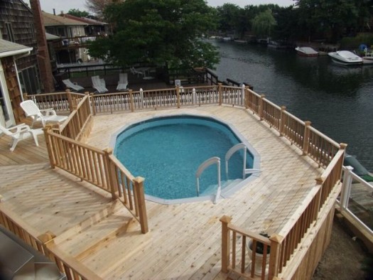 Multi-level Cedar Deck: