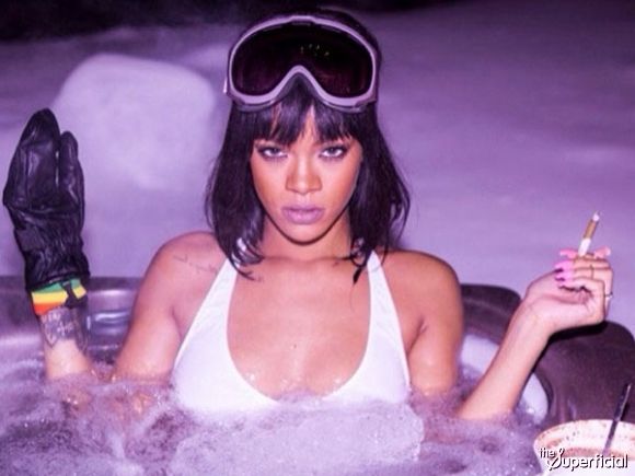 Rihanna in Hot Tub