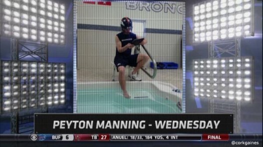 Peyton Manning Using a Hot Tub: