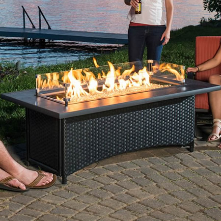 Montego Gas Fire Pit Coffee Table: