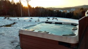 Hot Tub Offers Relaxation in the Catskills: