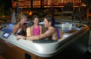 Bullfrog Spa, installed by Best Hot Tubs, is like adding a mini-pool in the backyard. Big dippers and little dippers alike enjoy stargazing in a hot tub.