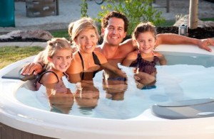 It’s a perfect day in a Bullfrog Spa when fun-in-the-sun lingers into evening. Now that’s some quality family-time.