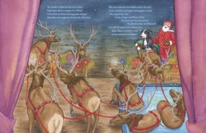 Santa’s Reindeer Like Spas: When the kids are all nestled snug in their beds, maybe you should put the cover on your hot tub. Apparently Santa’s reindeer might take advantage. (Artwork from: The Night Before Christmas in Ski Country, author Suzanne Nieman Brown; Illustrator Dana Schlingman