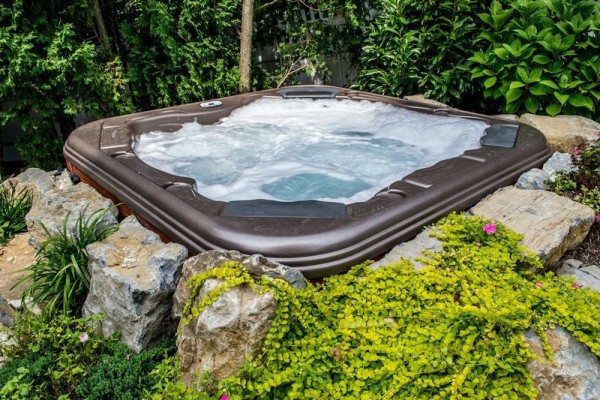 Create Ideal Hot Tub Setting: 