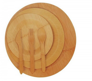 Bamboo disposable plates