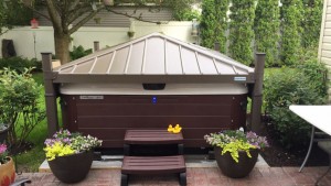 Timothy and Brian’s Bullfrog Spa with Covana Cover