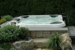 Garden Installed Hot Tub