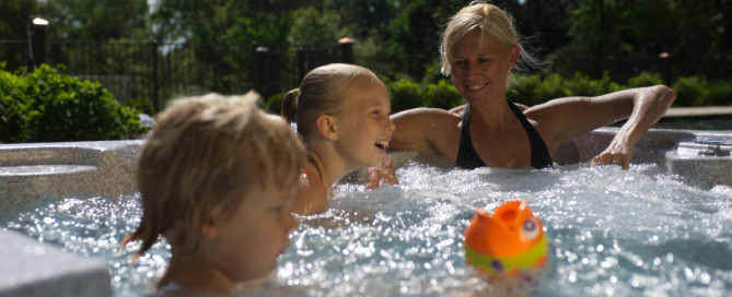 Children in an Aspen Spa playing games