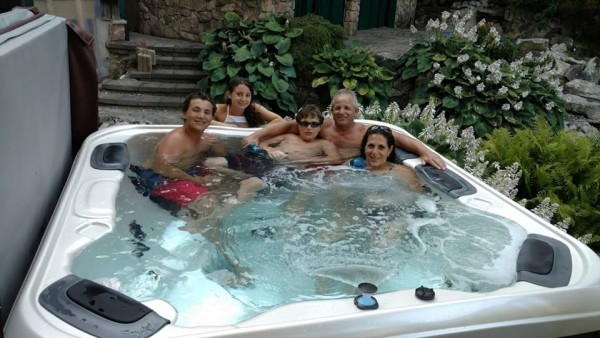Happy Best Hot Tubs Family (Long Island/NY): This is why we love our work. Happy clients!