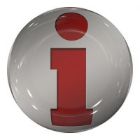 Red "I" , small letter, with dot over it, in red to highlight this is important