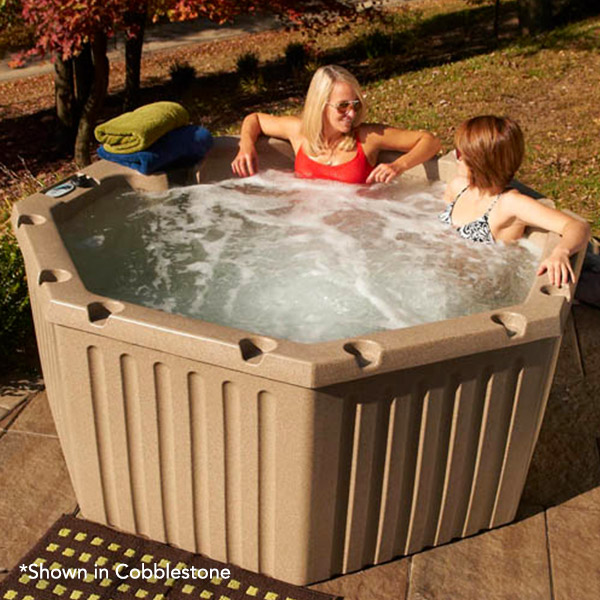 Cobblestone Essential Hot Tubs 11 Jets Integrity Rotationally Molded Hot Tub 