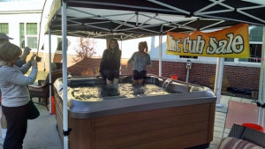 Best Hot Tubs display booth at Windham, NY's Autumn Affair